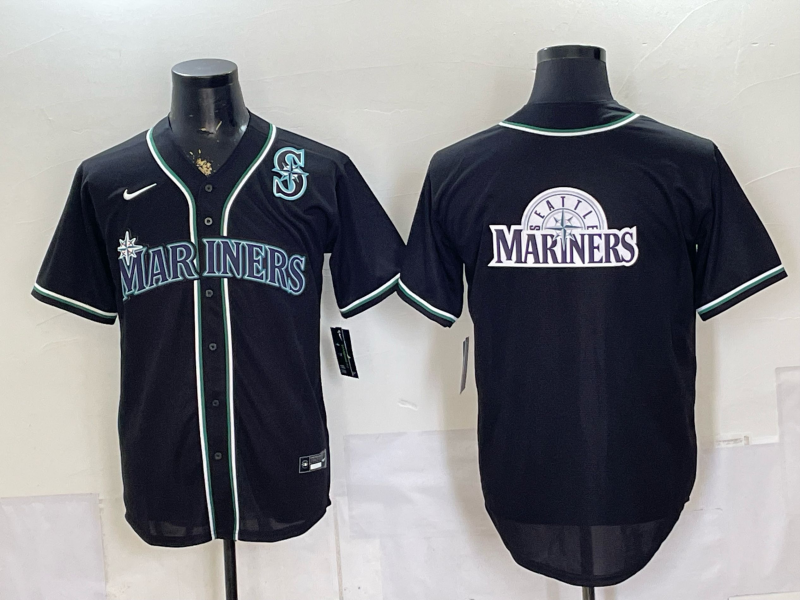 Men 2026 Seattle Mariners blank black Nike MLB Jersey 08010011->seattle mariners->MLB Jersey